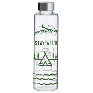 Typhoon Glass Water Bottle "Stay Wild"