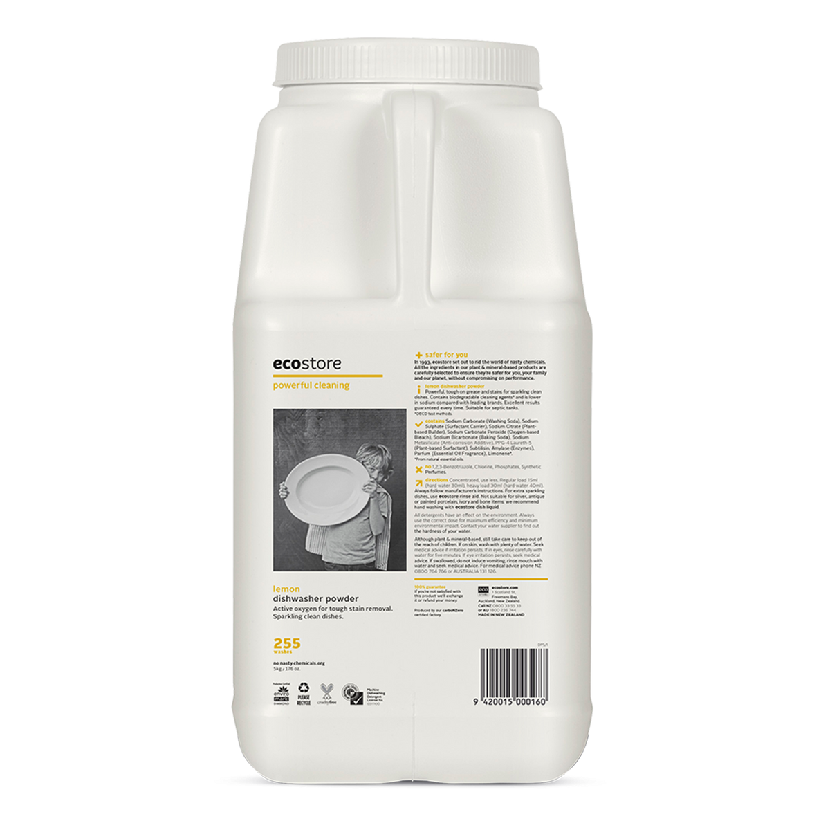 ecostore Dishwasher Powder Lemon (5kg) Go Eco Store