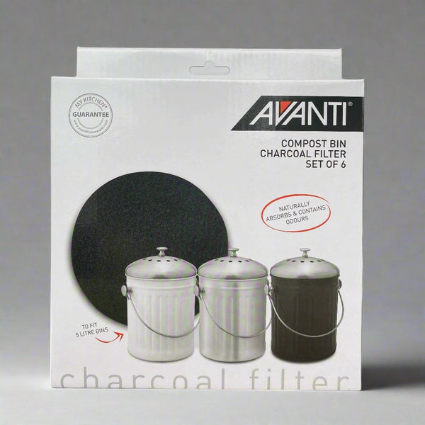 thumbnail image 2 of 12 Pack Compost Bin Charcoal Filters – Round, 6.7 Inches, 10mm Thick – For Ezebesta Bins 2 of 6