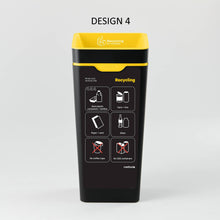 Bin Label - Yellow Co-Mingled Recycling (for 60L Method bin)