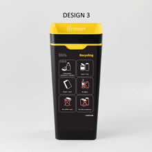 Bin Label - Yellow Co-Mingled Recycling (for 60L Method bin)