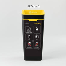 Bin Label - Yellow Mixed Recycling (for 60L Method bin)
