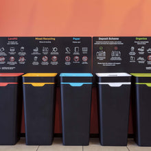 Method Office Recycling Bin Open Lid 60L | Purple Glass
