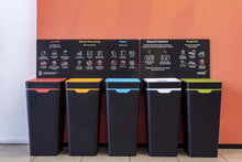 Method Office Recycling Bin Open Lid 60L | Grey Soft Plastic