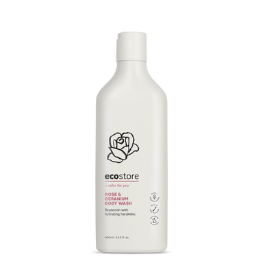 ecostore Body Wash Rose & Geranium (400ml)