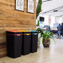 Method Office Recycling Bin Touch Lid 60L | Maroon Organics