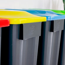 MultiSort Recycling Bin 60L | Yellow Co-Mingled Recycling