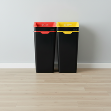 Method Recycling 2-Bin Open Lid Station 60L | Red Landfill & Yellow Mixed Recycling