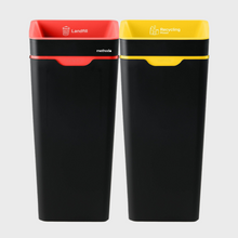 Method Recycling 2-Bin Open Lid Station 60L | Red Landfill & Yellow Mixed Recycling