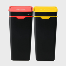 Method Recycling 2-Bin Touch Lid Station 60L | Red Landfill & Yellow Mixed Recycling