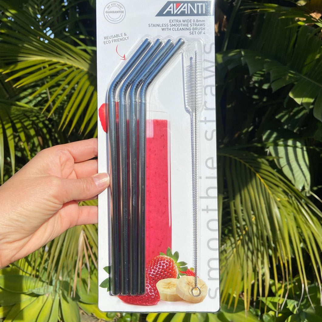 Stainless Steel Smoothie Straws | SET 4