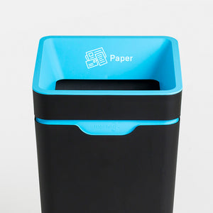 Method Office Recycling Bin Open Lid 60L | Blue Paper