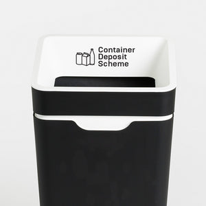 Method Office Recycling Bin Open Lid 60L | White Container Deposit Scheme