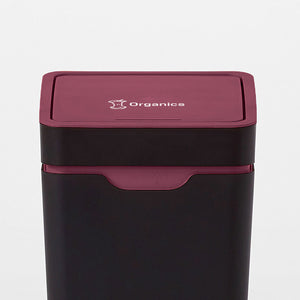 Method Office Recycling Bin Touch Lid 60L | Maroon Organics