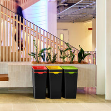 Method Office Recycling Bin Open Lid 60L | Yellow Mixed Recycling