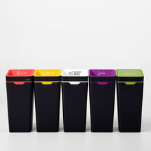 Method Office Recycling Bin Open Lid 60L | Yellow Mixed Recycling