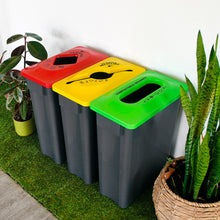 MultiSort Recycling Bin 60L | Yellow Co-Mingled Recycling