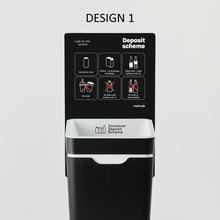 Method Vertical Sign - White Container Deposit Scheme