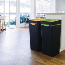 Method Office Recycling Bin Open Lid 60L | Yellow Co-Mingled Recycling