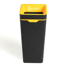 Method Office Recycling Bin Open Lid 60L | Yellow Co-Mingled Recycling