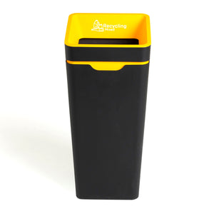 Method Office Recycling Bin Open Lid 60L | Yellow Mixed Recycling