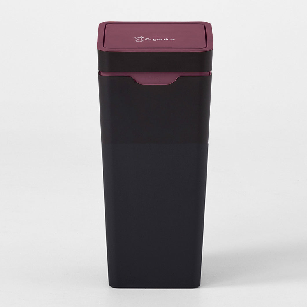 Method Office Recycling Bin Touch Lid 60L | Maroon Organics