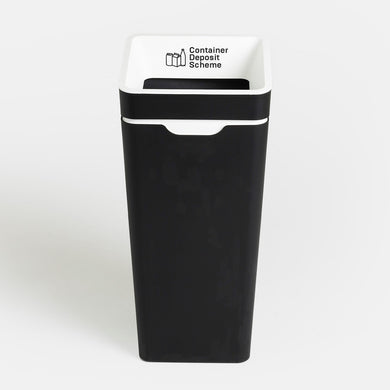 Method Office Recycling Bin Open Lid 60L | White Container Deposit Scheme