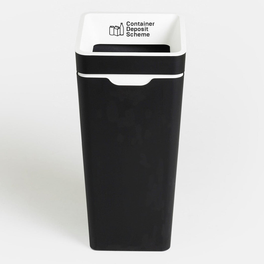 Method Office Recycling Bin Open Lid 60L | White Container Deposit Scheme