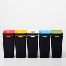 Method Office Recycling Bin Open Lid 60L | Yellow Mixed Recycling
