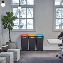 Method Office Recycling Bin Open Lid 60L | Purple Glass