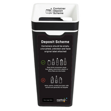 Method 60L Bin LABEL ONLY White 'Deposit Scheme'