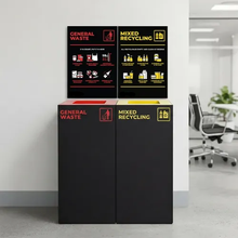 Waste Recycling Sign - Red General Waste