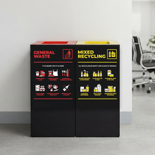 Waste Recycling Sign - Red General Waste
