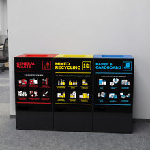 Waste Recycling Sign - Blue Paper & Cardboard