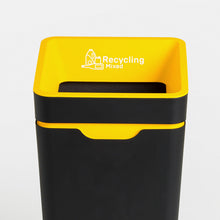 Method Office Recycling Bin Open Lid 60L | Yellow Mixed Recycling