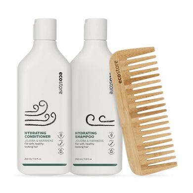 ecostore Hair Shampoo & Conditioner Hydrating Jojoba & Harakeke Bundle (350ml)