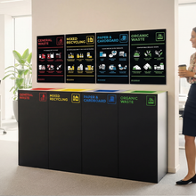 Waste Recycling Sign - Blue Paper & Cardboard