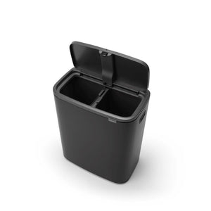 Brabantia Kitchen Touch Bin 2 x 30L | Black