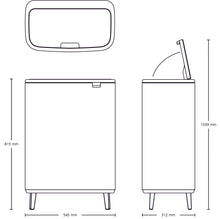 Brabantia Kitchen Touch Bin HI 2 x 30L | White