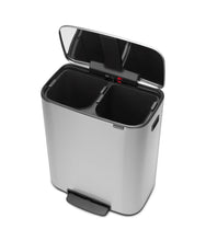 Brabantia Kitchen Pedal Bin 2 x 30L | Matt Steel
