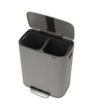 Brabantia Kitchen Pedal Bin 2 x 30L | Mineral Concrete Grey