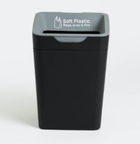 Method Office Recycling Bin 20L | Grey Soft Plastic