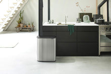 Brabantia Kitchen Touch Bin 2 x 30L | Fingerprint Proof Matt Steel