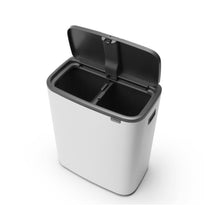 Brabantia Kitchen Touch Bin 2 x 30L | White
