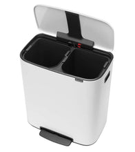 Brabantia Kitchen Pedal Bin 2 x 30L | White