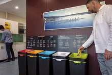 Method Office Recycling Bin Touch Lid 60L | Green Organics