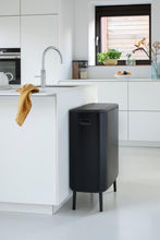 Brabantia Kitchen Touch Bin HI 2 x 30L | Matt Black