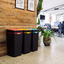 Method Office Recycling Bin Open Lid 60L | Purple Glass