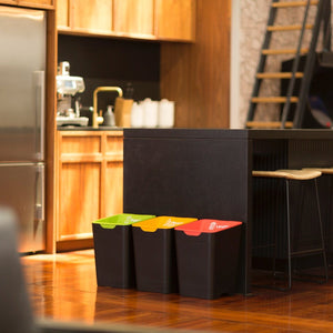Method Office Recycling Bin 20L | Grey Soft Plastic