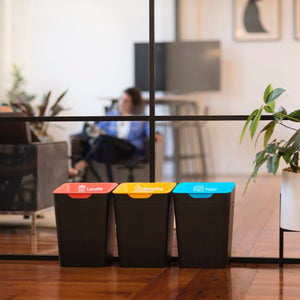 Method Office Recycling Bin 20L | Grey Soft Plastic